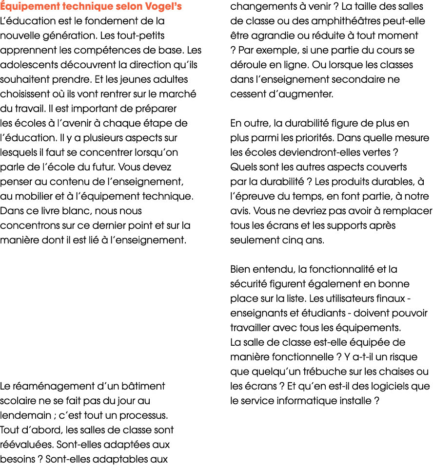 Équipement technique selon Vogel s L éducation est le fondement de la nouvelle génération  Les tout-petits apprennent   